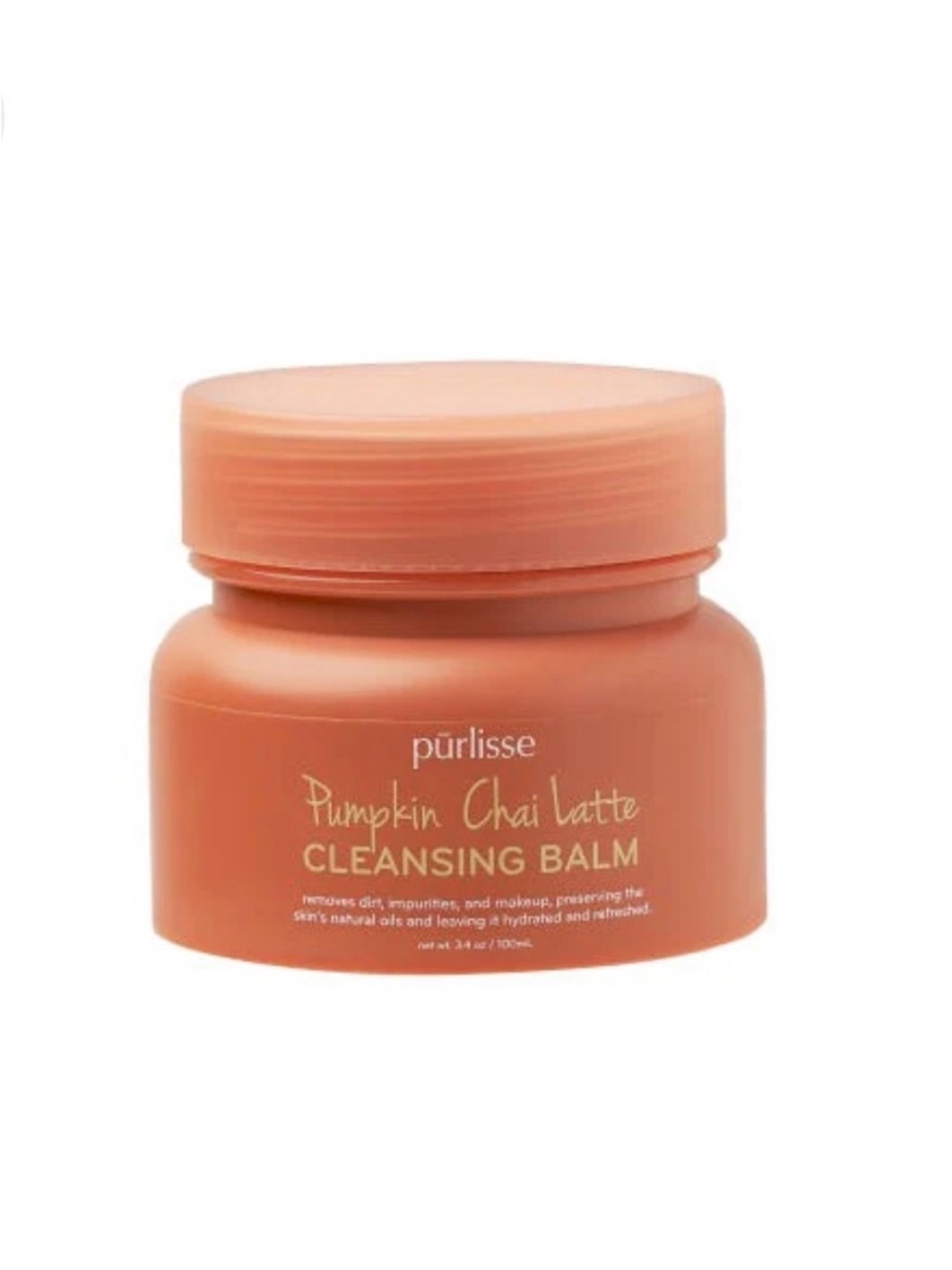 purlisse Pumpkin Chai Latte Cleansing Balm - Cream & Orange Accents